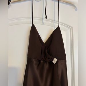 Camille La Vie brown formal dress